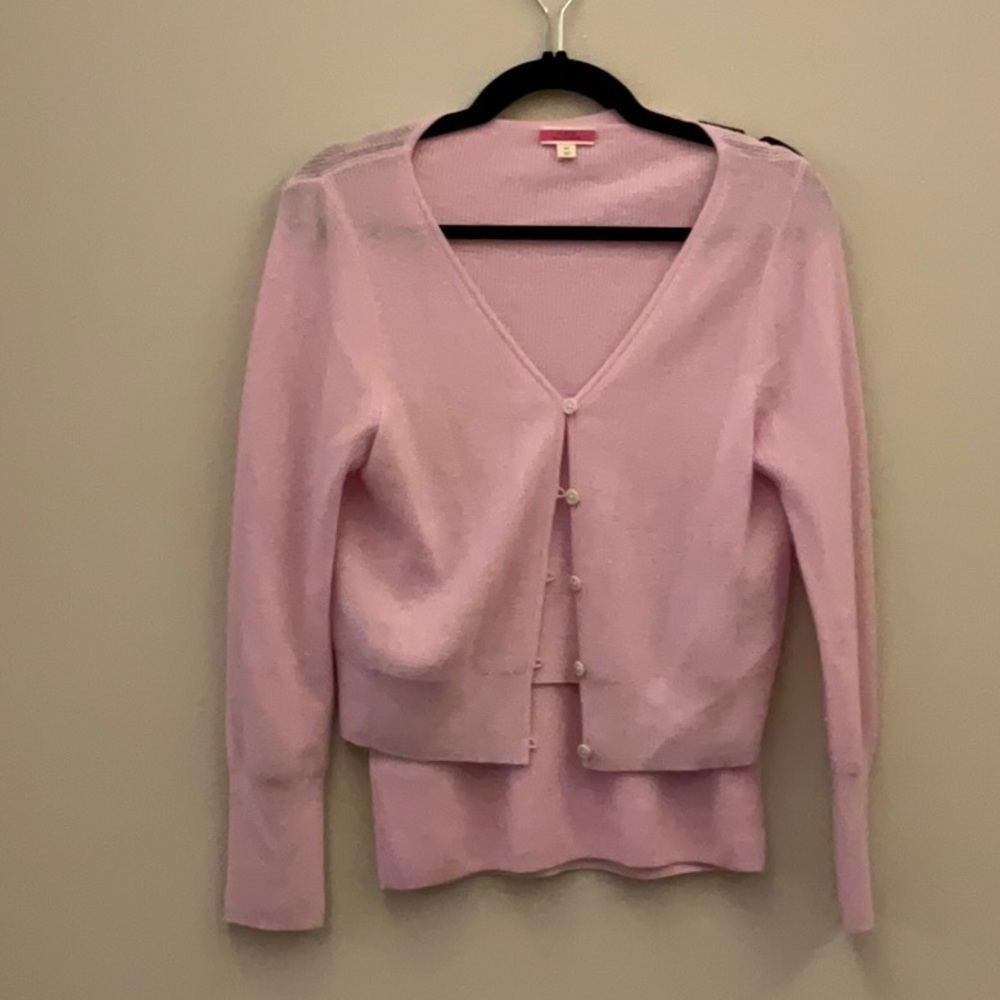 JCREW FEATHERWEIGHT CASHMERE CROPPED CARDIGAN SWEATER SET
Sz M / FROSTY LAVENDER - Picture 8 of 13